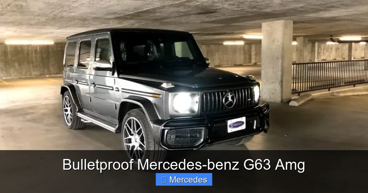 Bulletproof Mercedes-benz G63 Amg