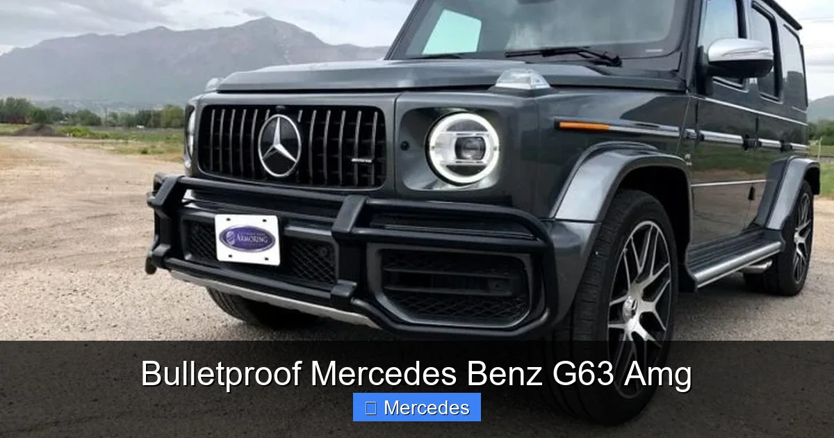 Bulletproof Mercedes Benz G63 Amg