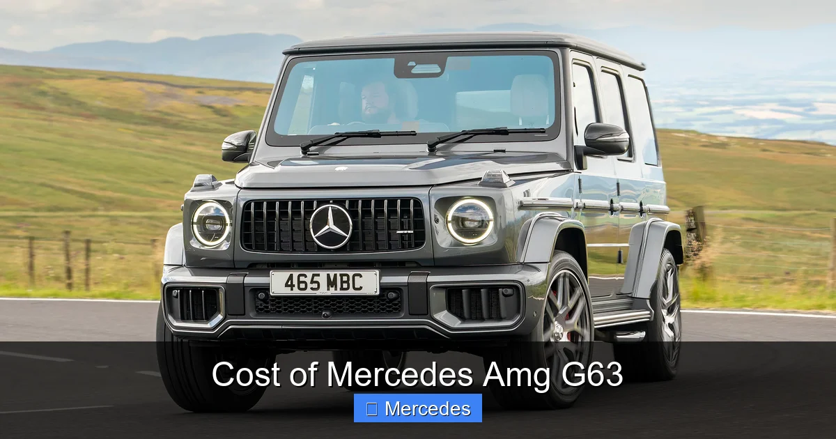 Cost of Mercedes Amg G63