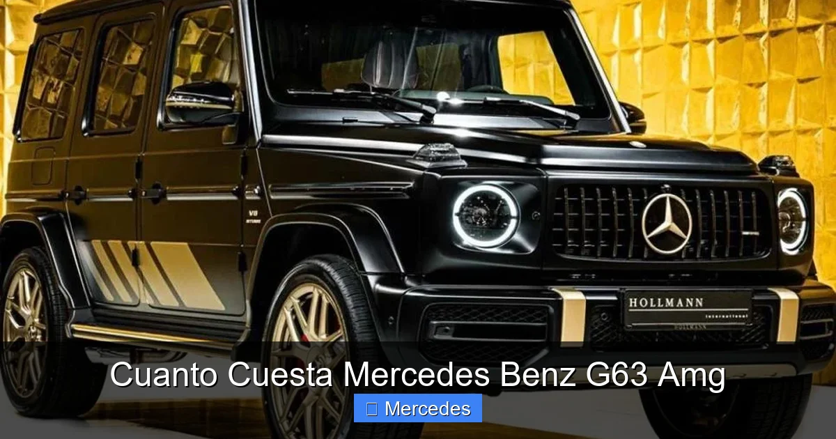 Cuanto Cuesta Mercedes Benz G63 Amg