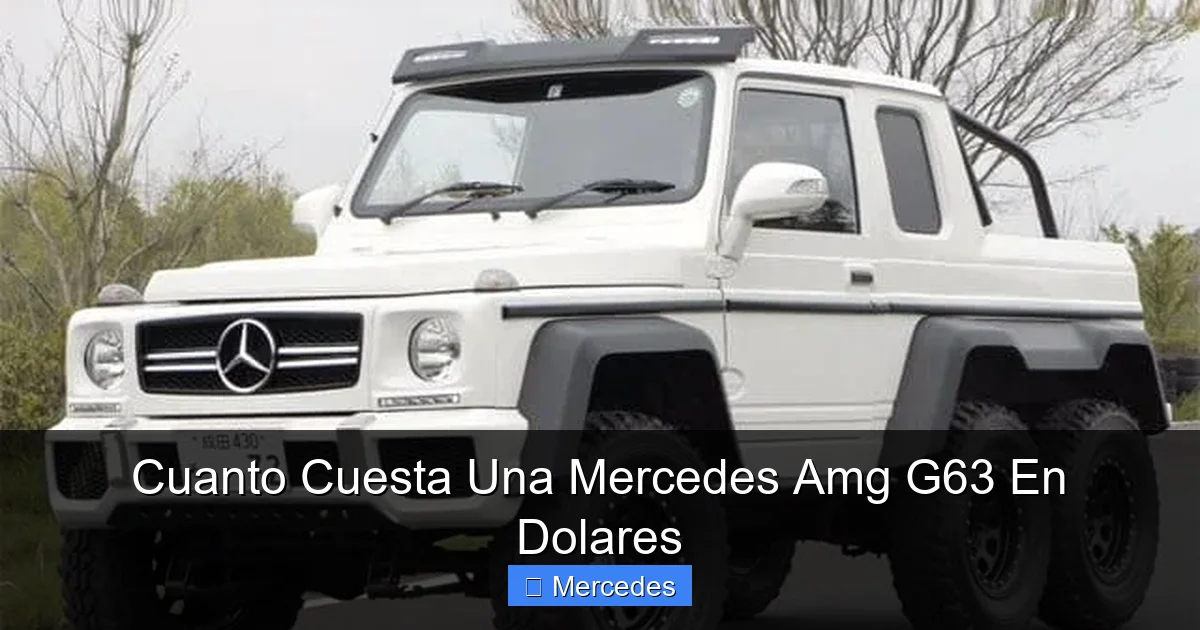 Cuanto Cuesta Una Mercedes Amg G63 En Dolares