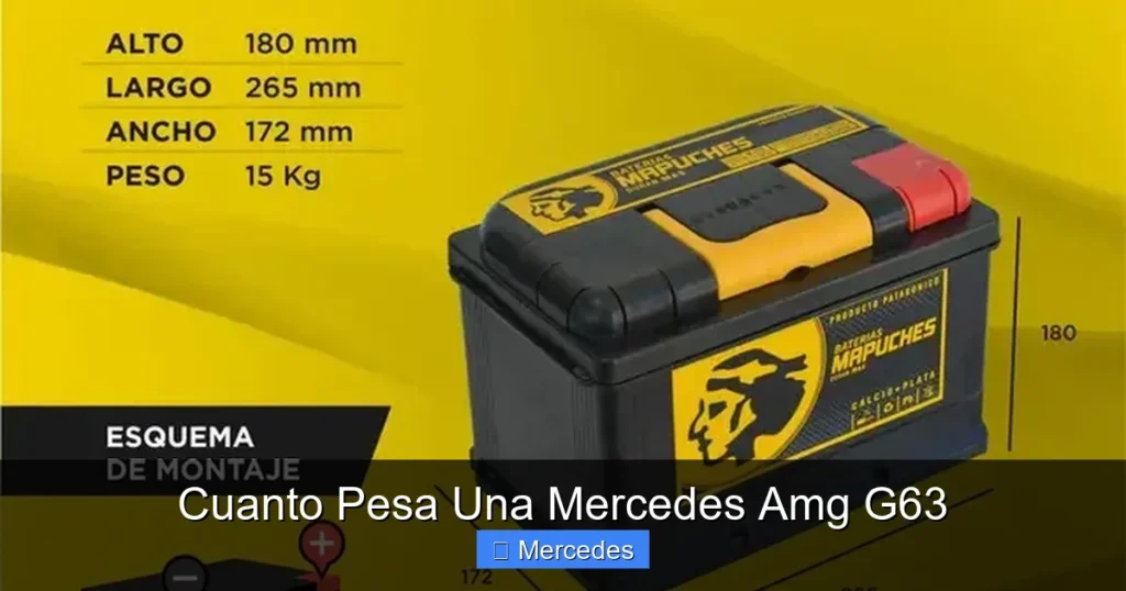 Cuanto Pesa Una Mercedes Amg G63