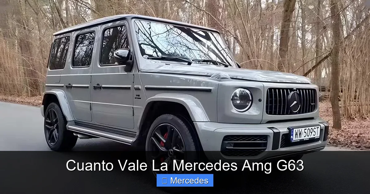 Cuanto Vale La Mercedes Amg G63