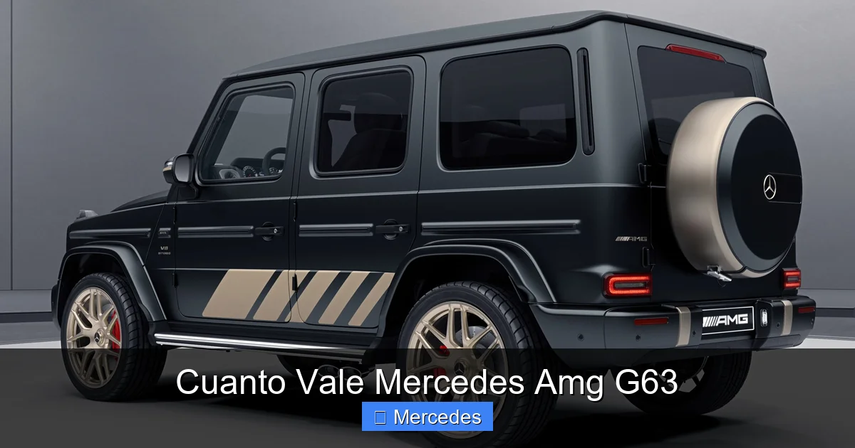 Cuanto Vale Mercedes Amg G63