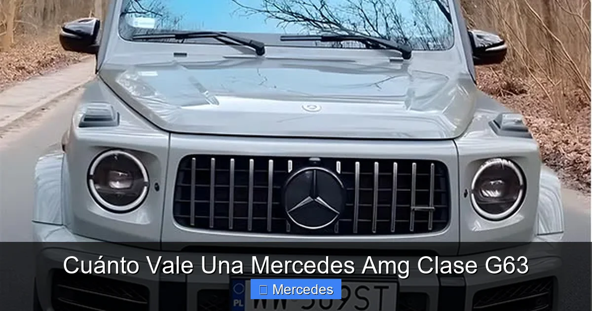 Cuánto Vale Una Mercedes Amg Clase G63