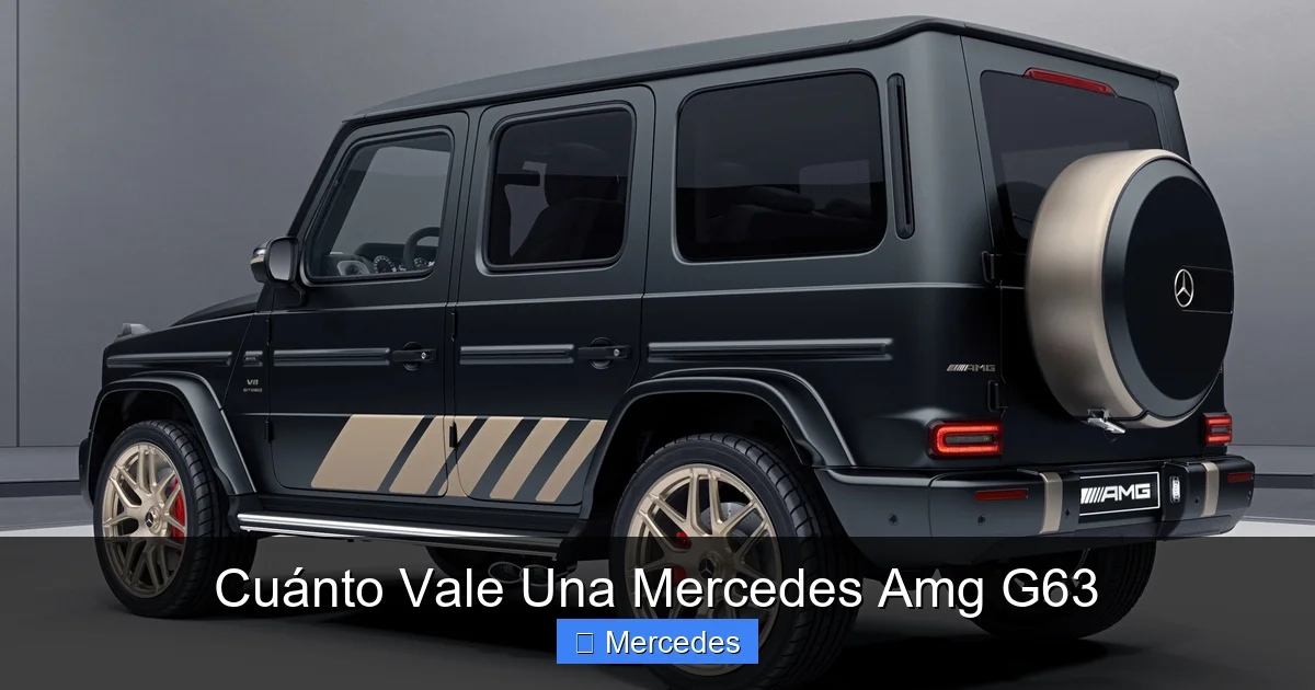 Cuánto Vale Una Mercedes Amg G63
