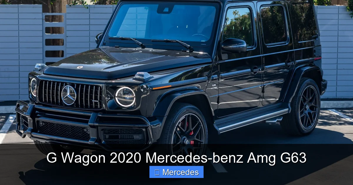 G Wagon 2020 Mercedes-benz Amg G63