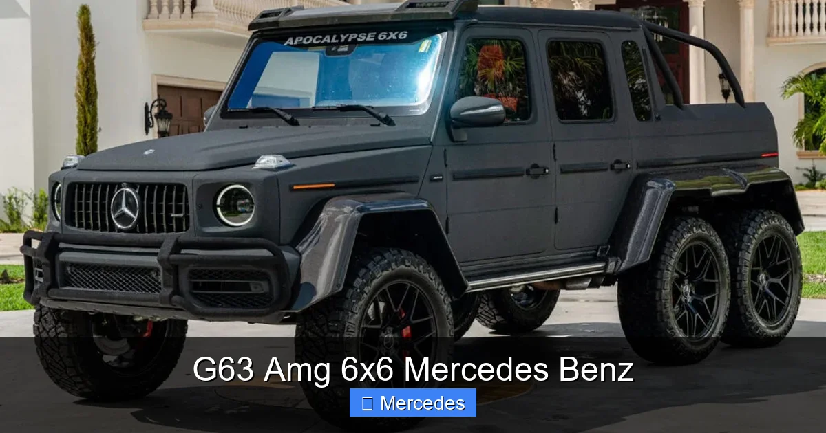 G63 Amg 6x6 Mercedes Benz