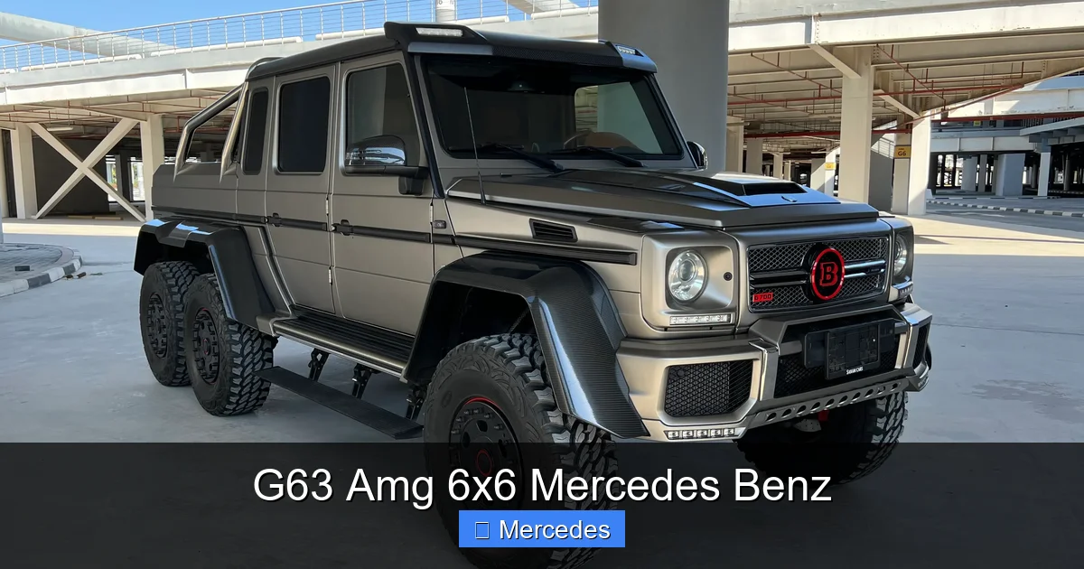 G63 Amg 6x6 Mercedes Benz