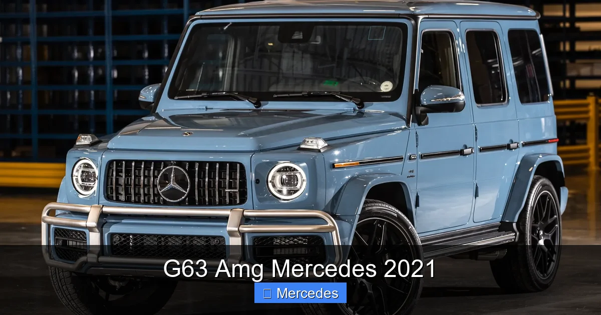 G63 Amg Mercedes 2021