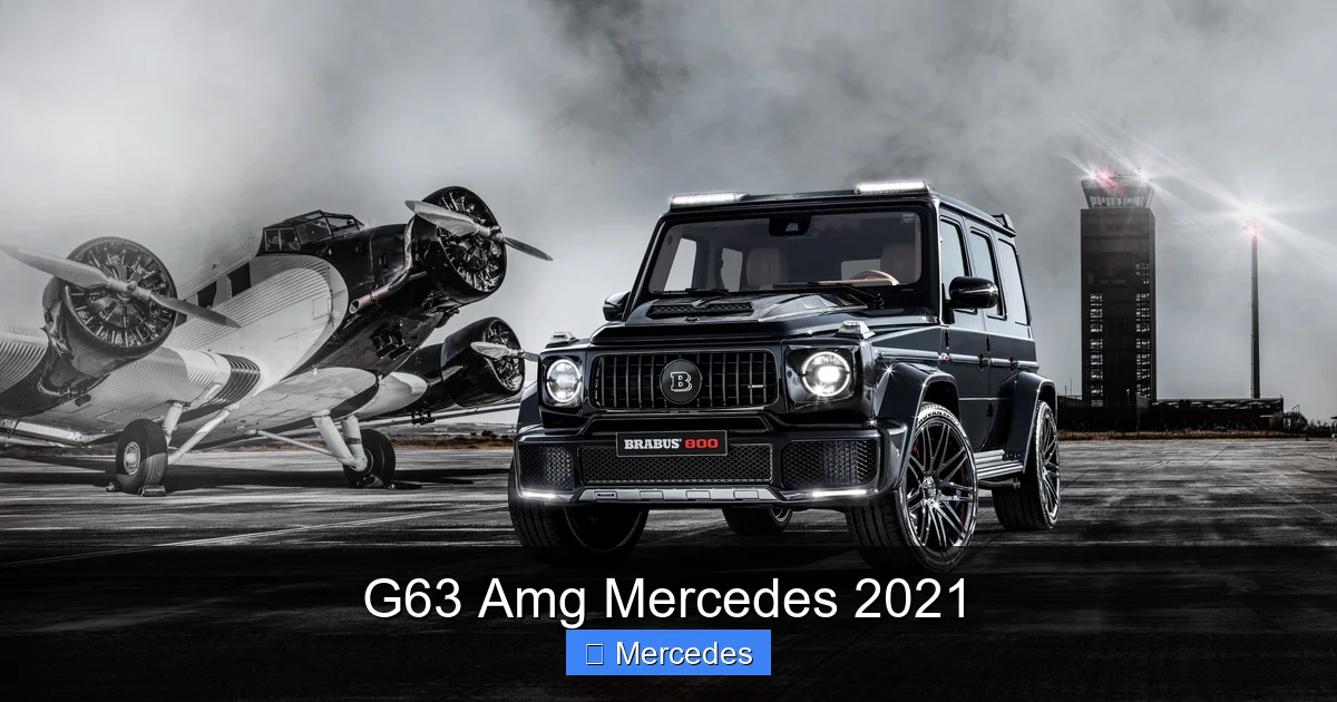 G63 Amg Mercedes 2021