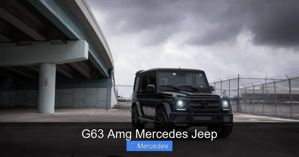 G63 Amg Mercedes Jeep