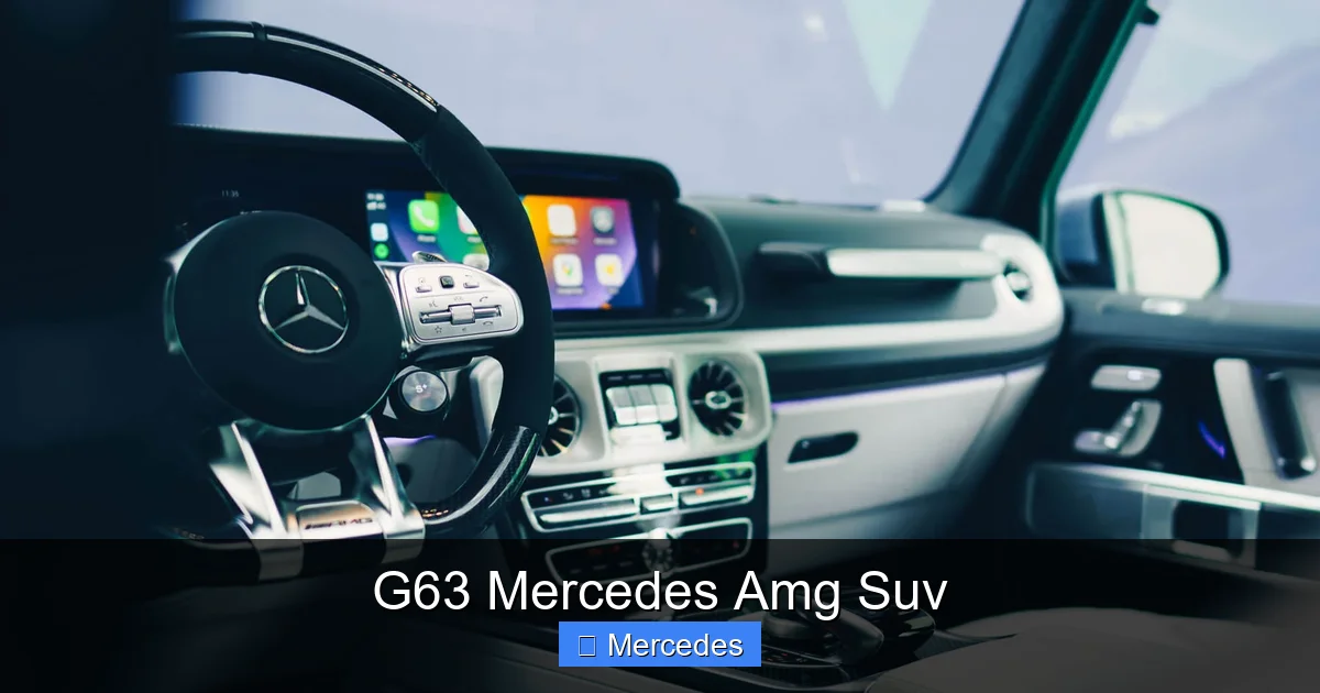G63 Mercedes Amg Suv