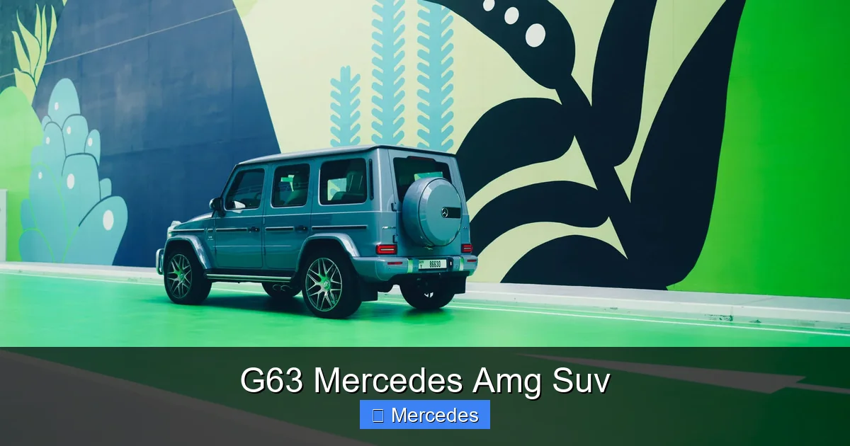 G63 Mercedes Amg Suv