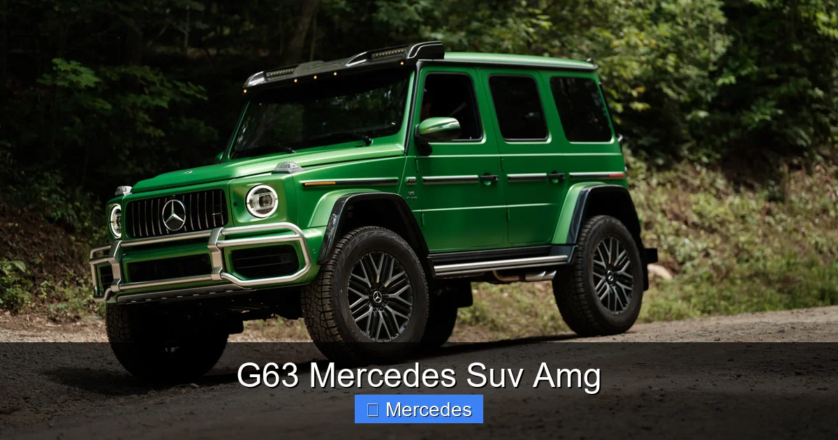 G63 Mercedes Suv Amg