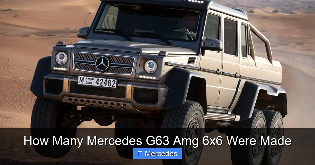 How Many Mercedes G63 Amg 6x6 Were Made