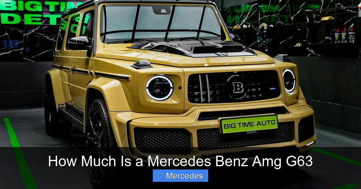 How Much Is a Mercedes Benz Amg G63