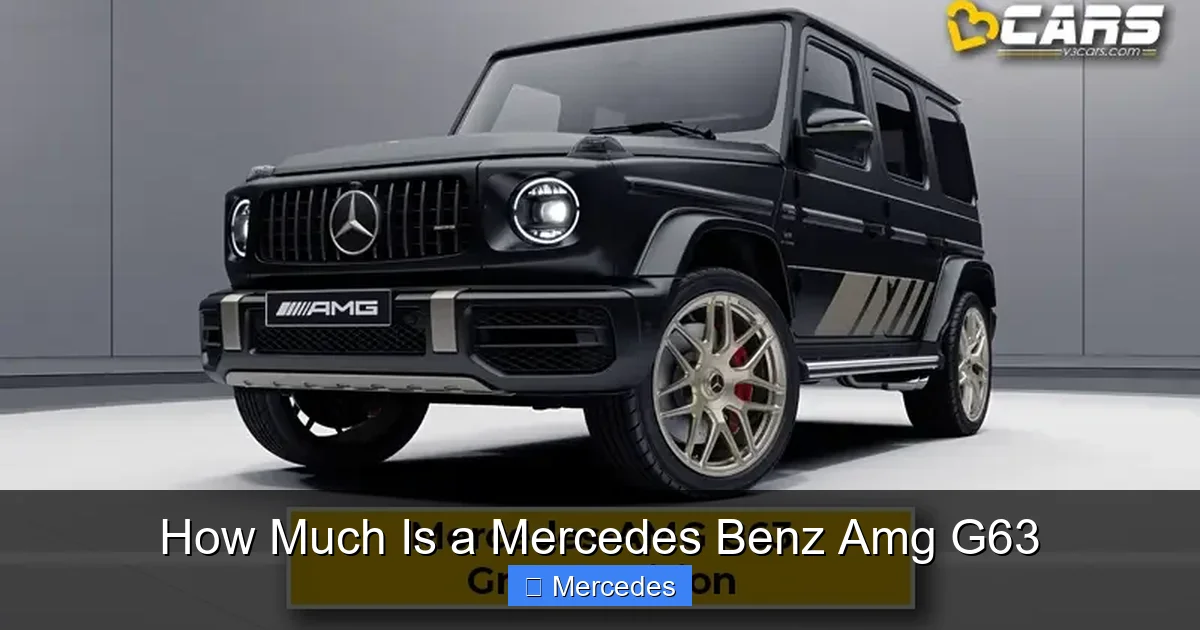 How Much Is a Mercedes Benz Amg G63