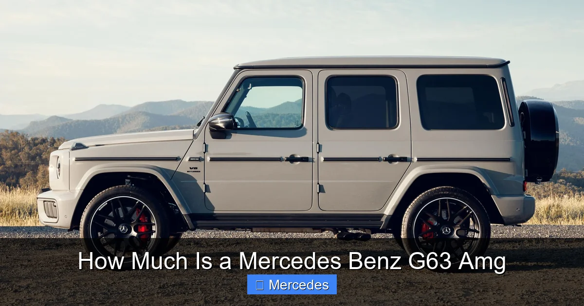 How Much Is a Mercedes Benz G63 Amg