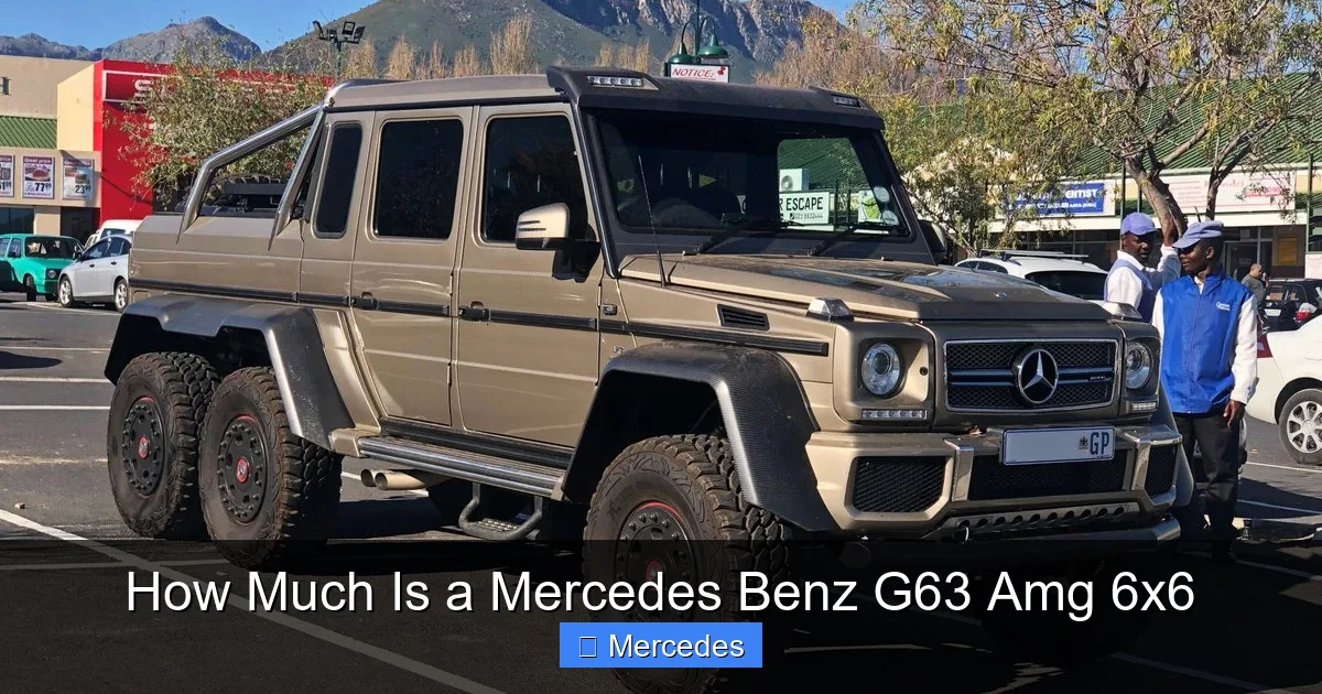 How Much Is a Mercedes Benz G63 Amg 6x6