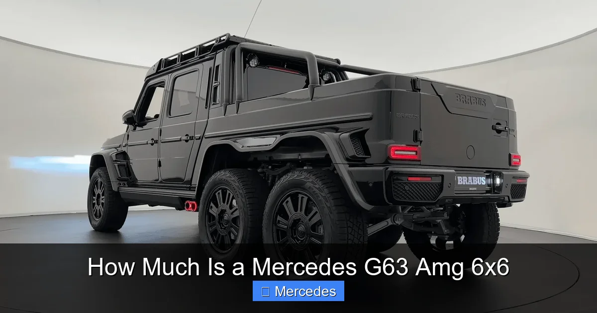How Much Is a Mercedes G63 Amg 6x6