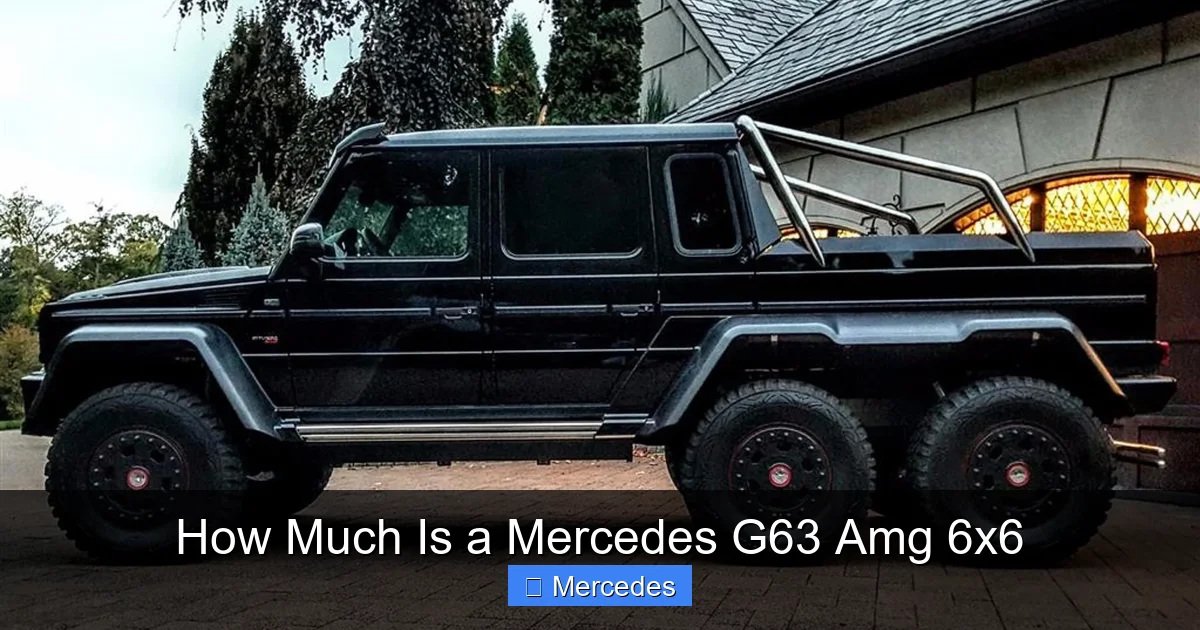 How Much Is a Mercedes G63 Amg 6x6