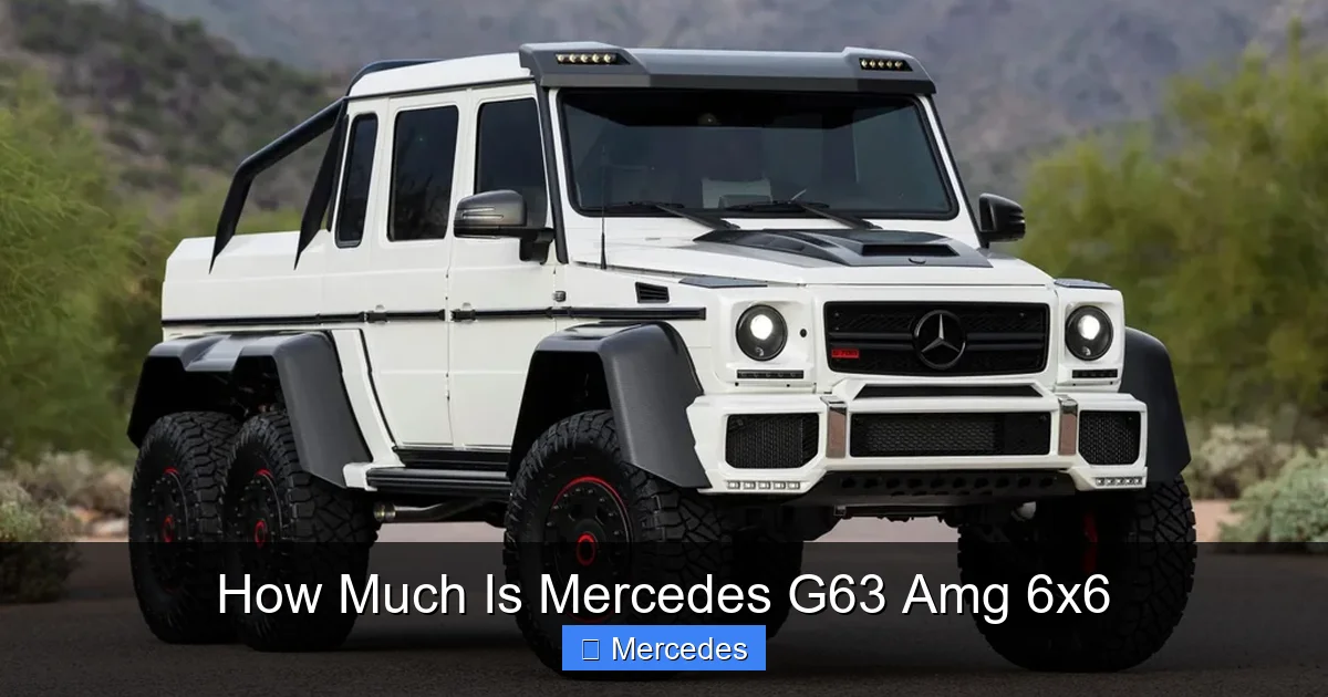 How Much Is Mercedes G63 Amg 6x6
