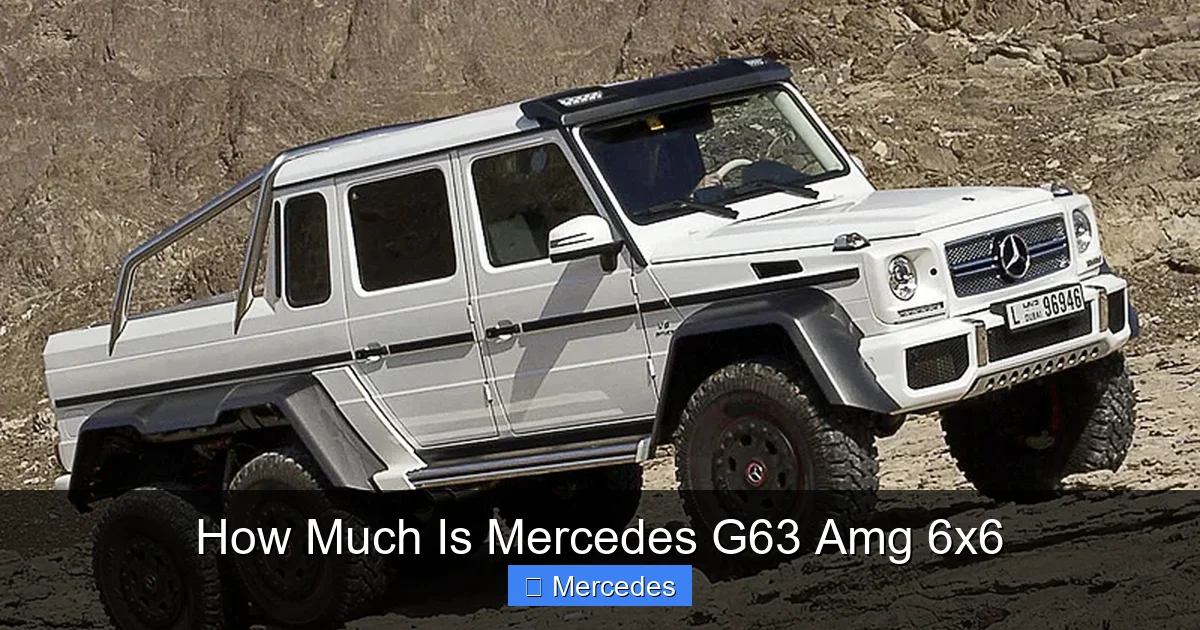 How Much Is Mercedes G63 Amg 6x6