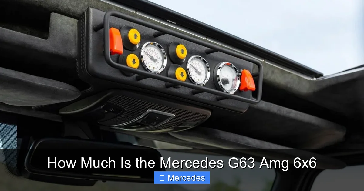 How Much Is the Mercedes G63 Amg 6x6