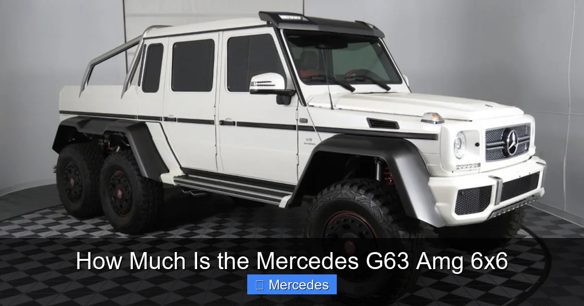 How Much Is the Mercedes G63 Amg 6x6
