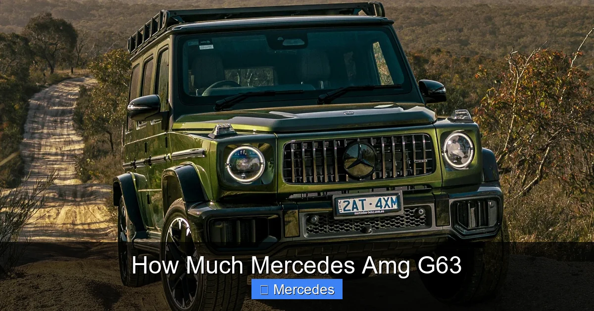 How Much Mercedes Amg G63