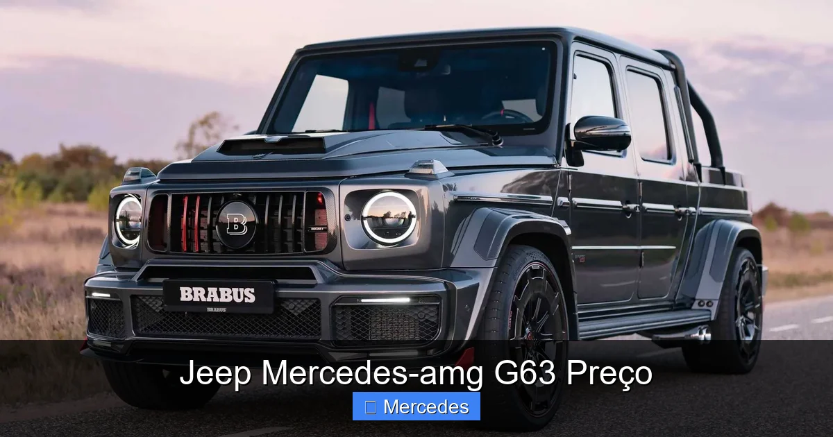 Jeep Mercedes-amg G63 Preço