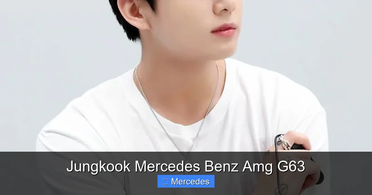 Jungkook Mercedes Benz Amg G63