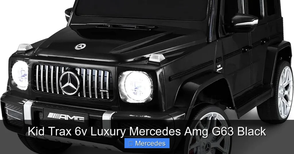 Kid Trax 6v Luxury Mercedes Amg G63 Black