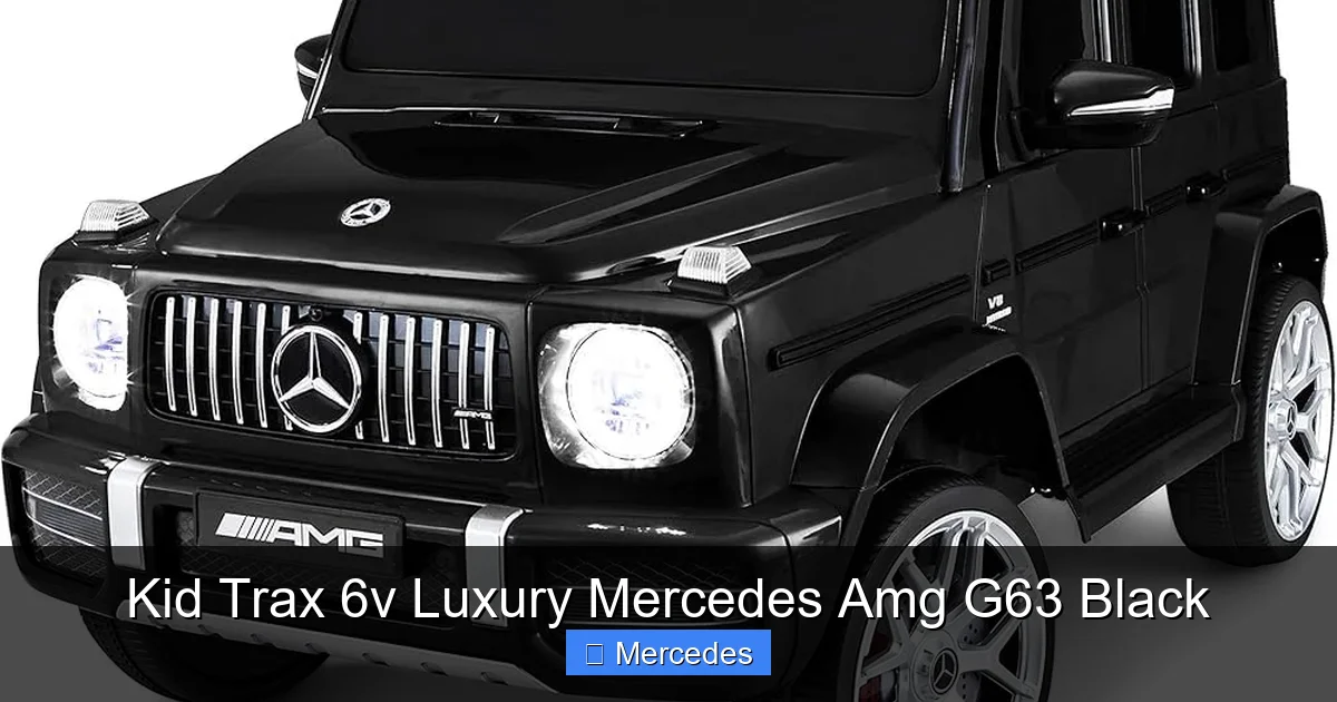 Kid Trax 6v Luxury Mercedes Amg G63 Black