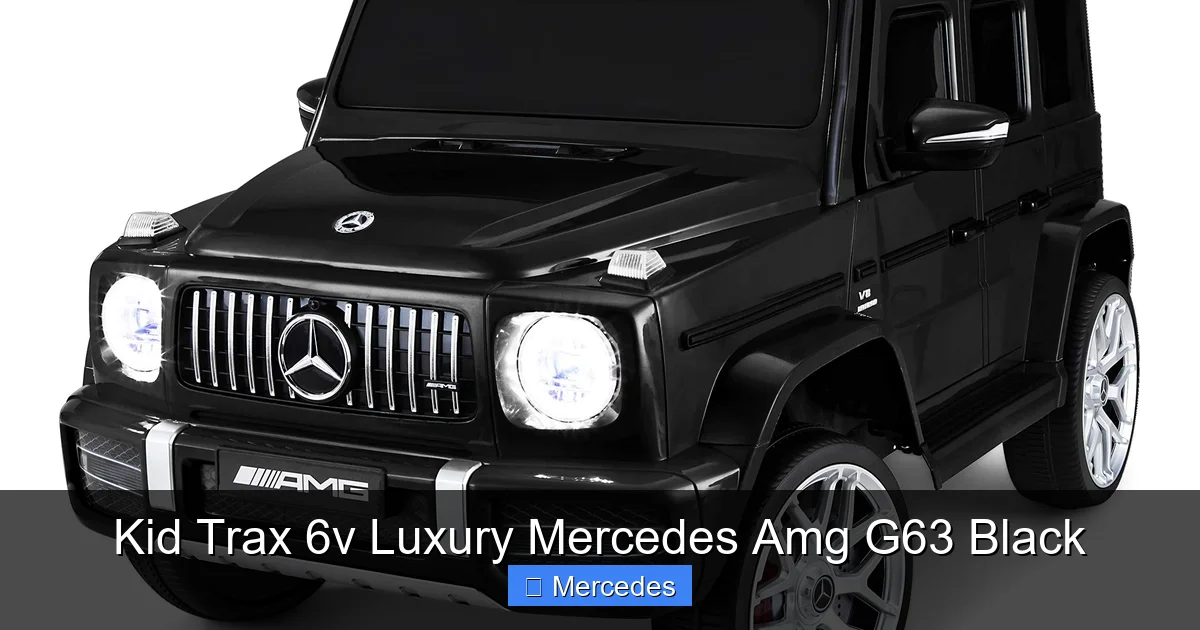 Kid Trax 6v Luxury Mercedes Amg G63 Black