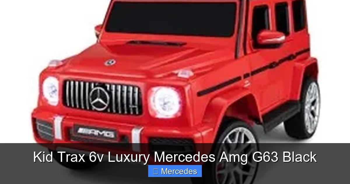 Kid Trax 6v Luxury Mercedes Amg G63 Black