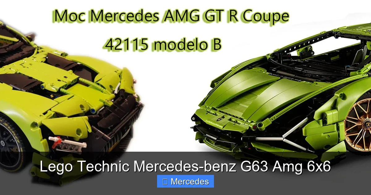 Lego Technic Mercedes-benz G63 Amg 6x6