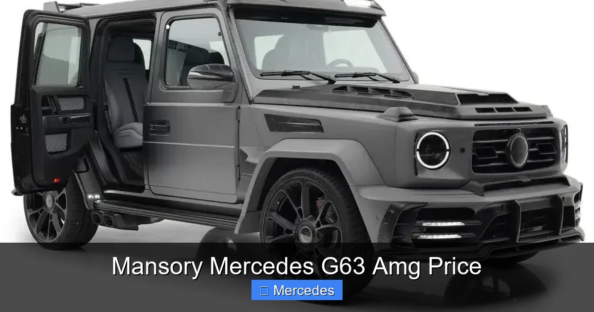 Mansory Mercedes G63 Amg Price