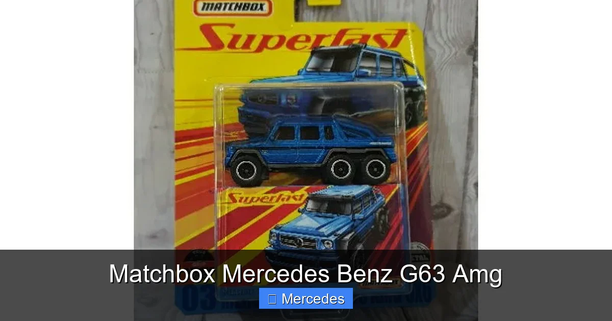 Matchbox Mercedes Benz G63 Amg
