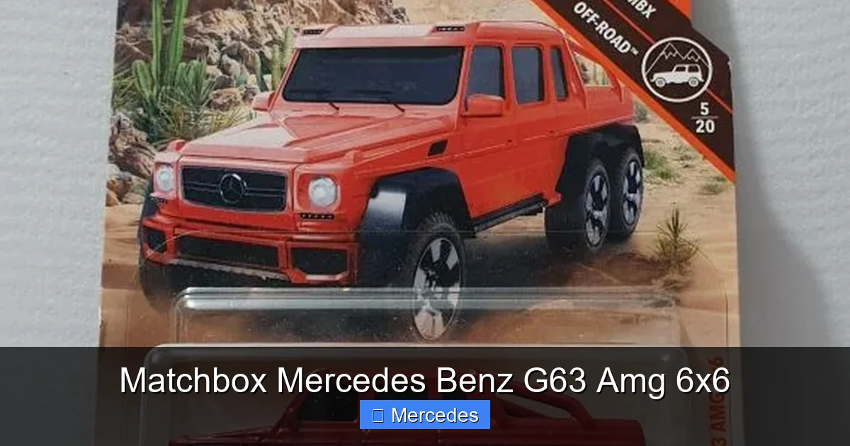 Matchbox Mercedes Benz G63 Amg 6x6
