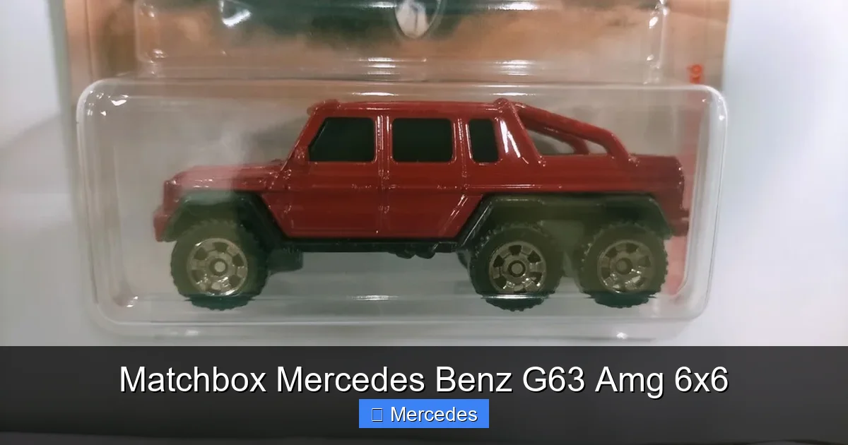Matchbox Mercedes Benz G63 Amg 6x6