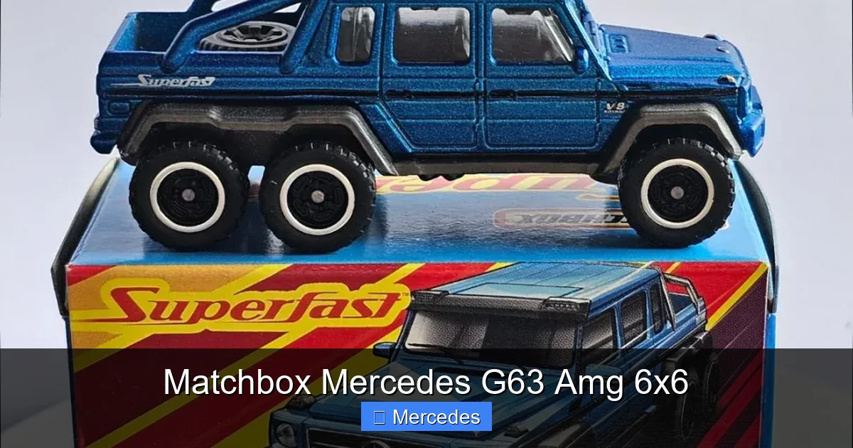 Matchbox Mercedes G63 Amg 6x6