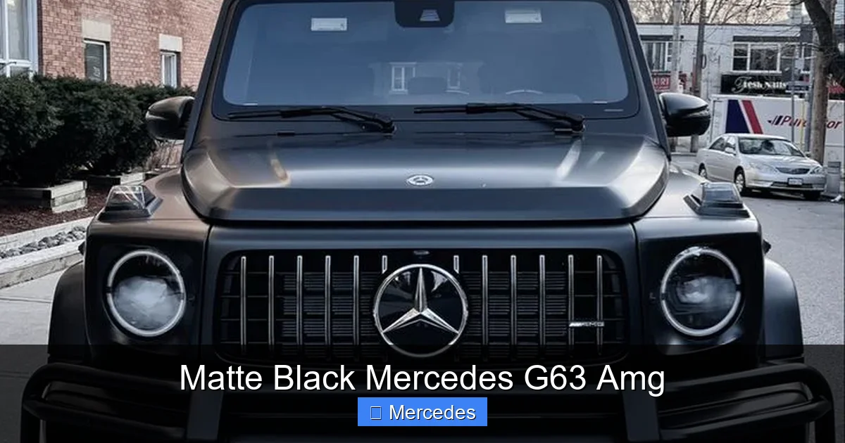Matte Black Mercedes G63 Amg