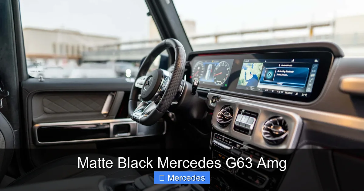 Matte Black Mercedes G63 Amg