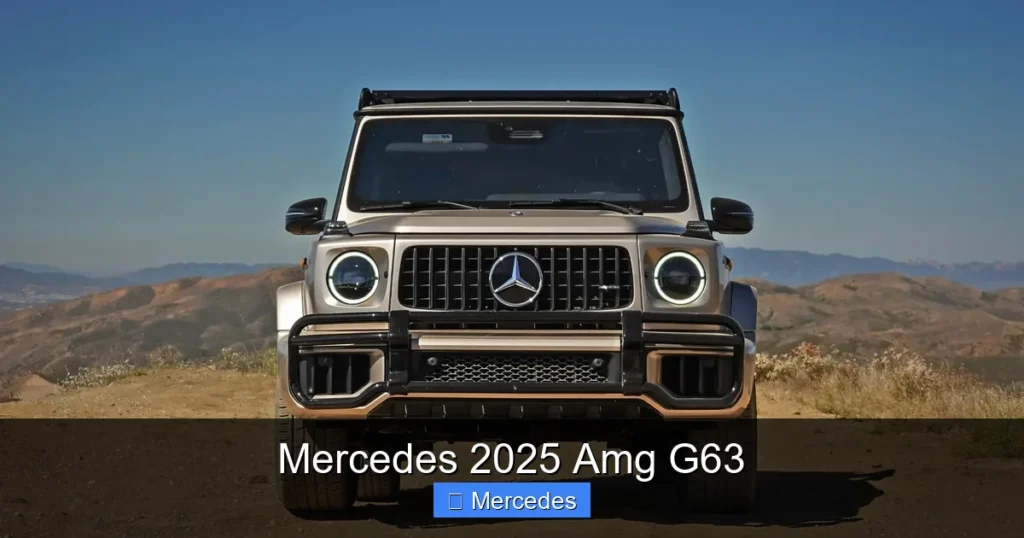 Mercedes 2025 Amg G63