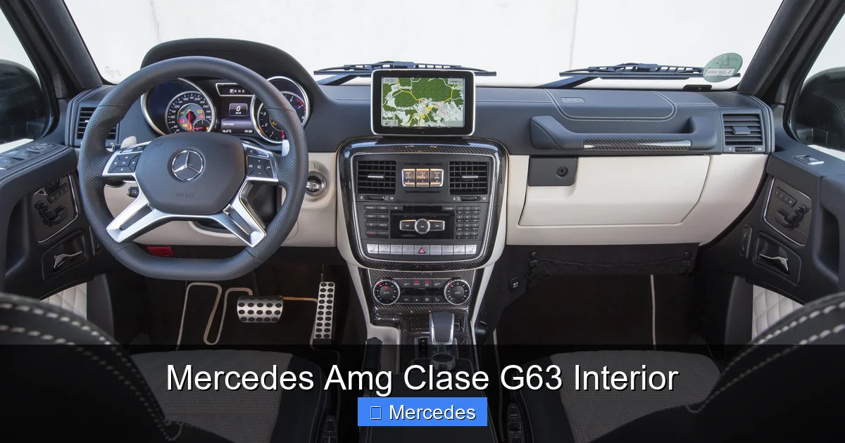 Mercedes Amg Clase G63 Interior