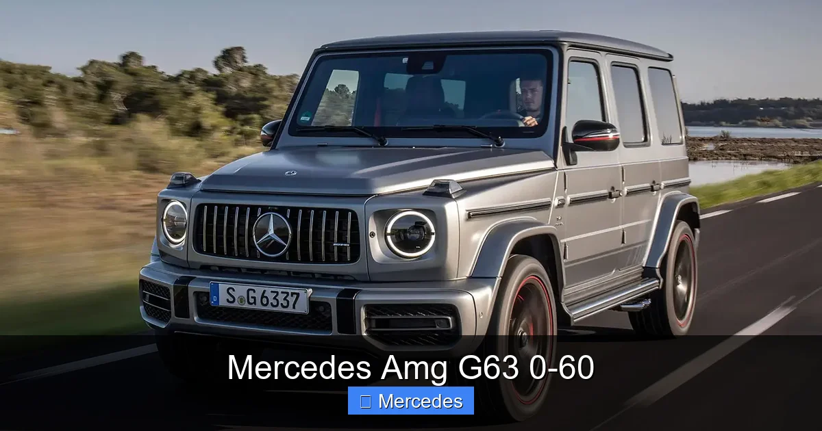 Mercedes Amg G63 0-60