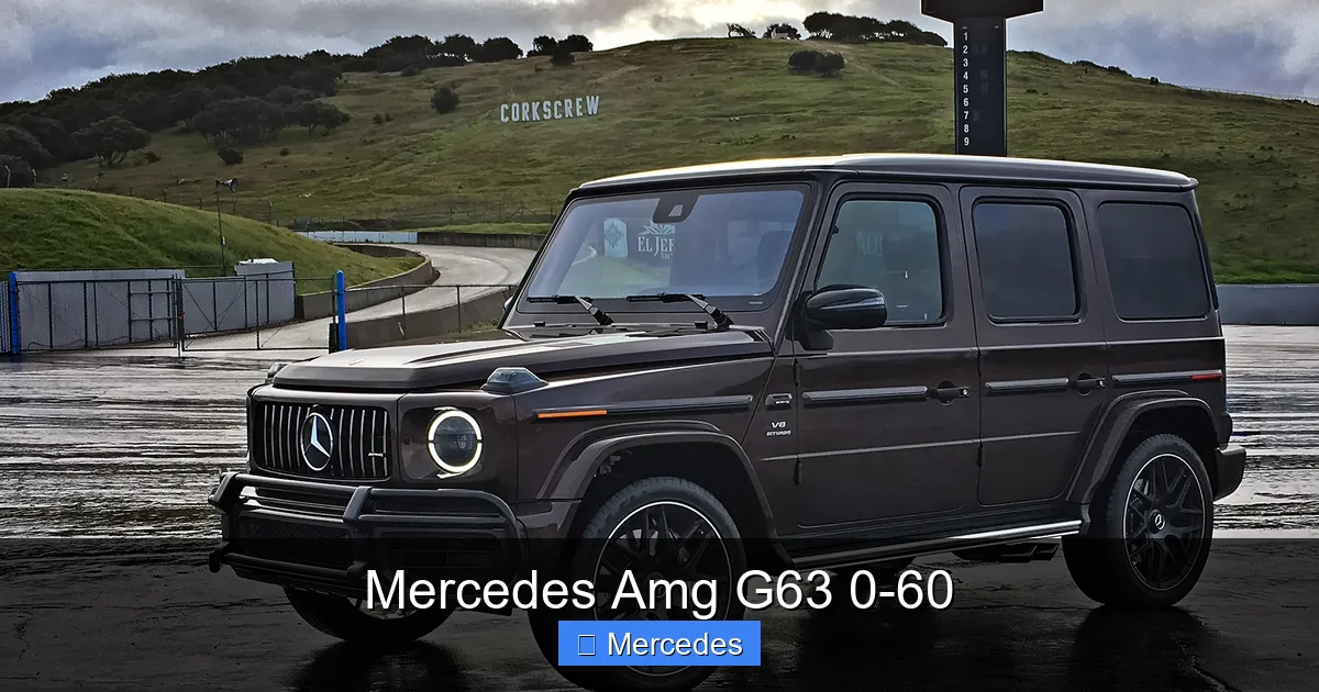 Mercedes Amg G63 0-60