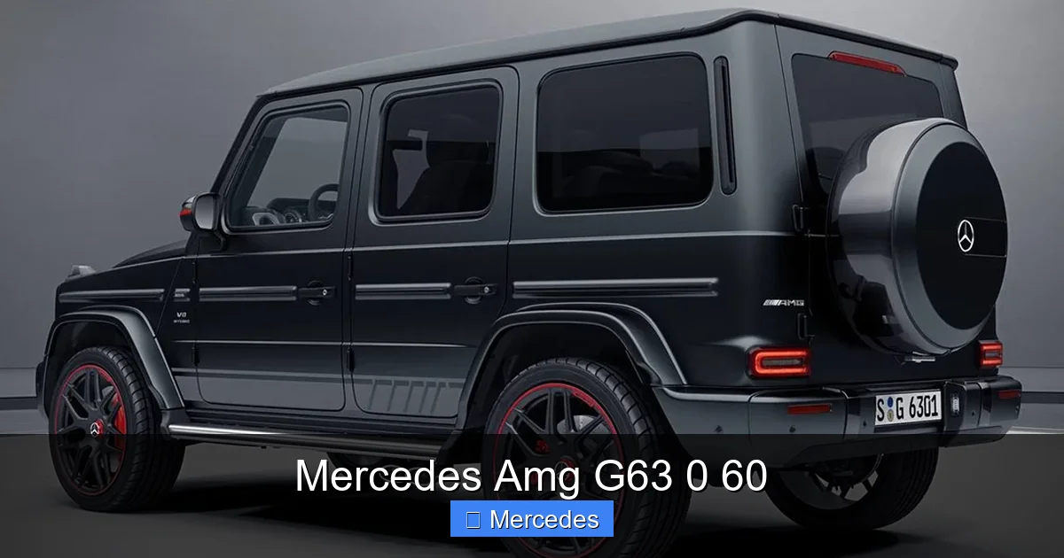Mercedes Amg G63 0 60